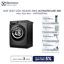 Máy giặt cửa ngang Electrolux 10kg UltimateCare 500 xám đen