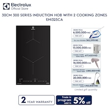 30cm 300 Series induction hob with 2 cooking zones