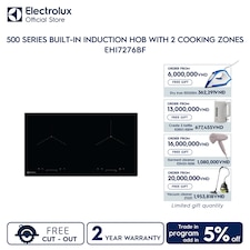 73cm 500 Series built-in induction hob with 2 cooking zones