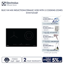 73cm 500 Series built-in mix induction+ceramic hob with 2 cooking zones