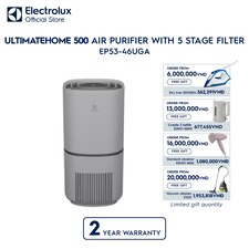 UltimateHome 500 air purifier with 5 stage filter for 52m² room coverage