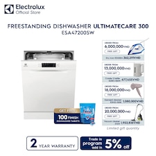 60 cm UltimateCare 300 freestanding dishwasher with 13 of place settings