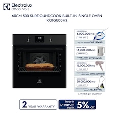 60cm 500 SurroundCook built-in single oven with 72L capacity
