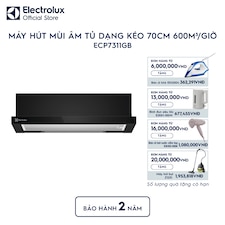 Máy hút mùi âm tủ dạng kéo 70cm 600m³/giờ