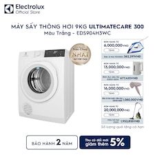 Máy sấy quần áo Electrolux thông hơi 9kg VapourRefresh