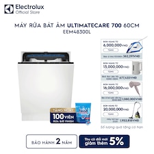 Máy rửa bát âm tủ 14 bộ 60cm UltimateCare 700 - Thép không gỉ