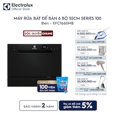 Máy rửa bát để bàn 6 bộ 55cm Series 100 - Đen