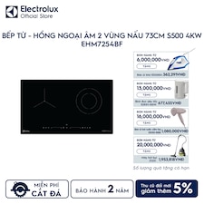 Bếp từ - hồng ngoại âm Electrolux 2 vùng nấu 73cm S500 4kW