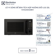 Lò vi sóng để bàn tích hợp nướng đối lưu 25L UltimateTaste 500