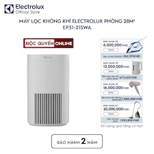 Máy lọc không khí Electrolux phòng 28m² series 300 bộ lọc HEPA