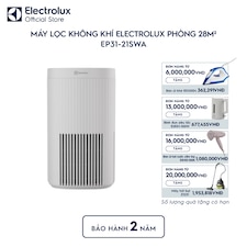 Máy lọc không khí Electrolux phòng 28m² series 300 bộ lọc HEPA