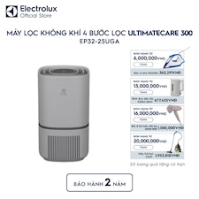 Máy lọc không khí Electrolux phòng 30m² UH300 bộ lọc HEPA