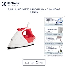 Bàn là hơi nước ErgoSteam - Cam hồng