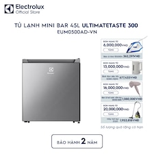 Tủ lạnh Electrolux mini 45 lít UltimateTaste 300 Xám Arctic