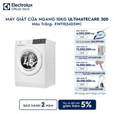 Máy giặt cửa ngang Electrolux 10kg UltimateCare 300 trắng