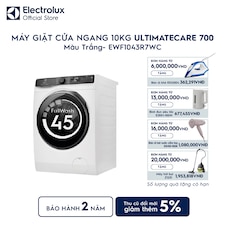 Máy giặt cửa ngang Electrolux 10kg UltimateCare 700 trắng