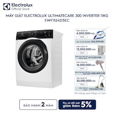Máy giặt cửa ngang Electrolux 11kg UltimateCare 300 trắng - Phiên bản Elegance