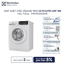 Máy giặt cửa ngang Electrolux 9kg UltimateCare 100 trắng