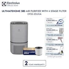UltimateHome 300 air purifier with 4 stage filter for 30m² room coverage