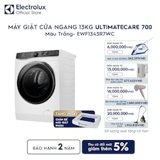 Máy giặt cửa ngang Electrolux 13kg UltimateCare 700 trắng