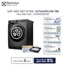 Máy giặt sấy Electrolux giặt 11kg + sấy 7kg UltimateCare 700