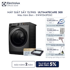 Máy giặt sấy Electrolux giặt 13kg + sấy 9kg UltimateCare 500