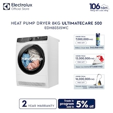 8kg UltimateCare 500 Heat pump dryer 