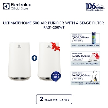 UltimateHome 300 air purifier with 4 stage filter for 26m&#178; room coverage