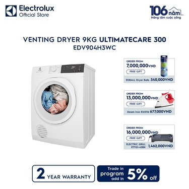 9kg UltimateCare 300 venting dryer&#160;