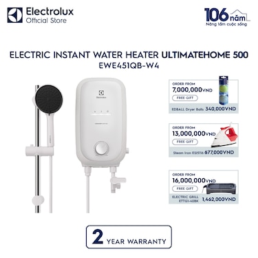 4.5kW UltimateHome 500 electric instant water heaterComfort Flow Tank