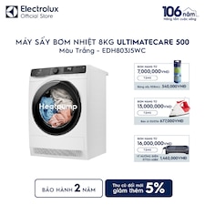 Máy sấy Bơm nhiệt 8kg UltimateCare 500 - Trắng