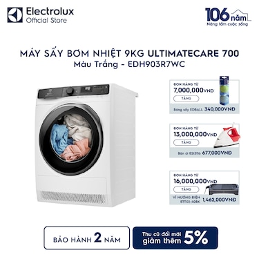 M&#225;y sấy Bơm nhiệt 9kg UltimateCare 700 - Trắng