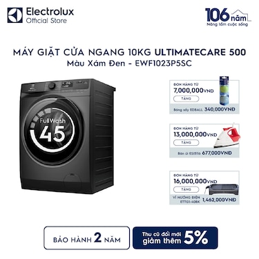 M&#225;y giặt cửa ngang 10kg UltimateCare 500 - X&#225;m đen