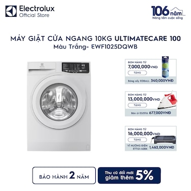 M&#225;y giặt cửa ngang 10kg UltimateCare 100 - Trắng