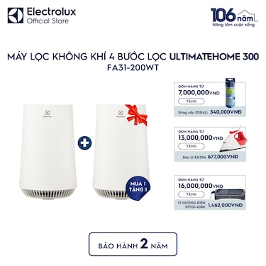 M&#225;y lọc kh&#244;ng kh&#237; 4 bước lọc UltimateHome 300 cho ph&#242;ng c&#243; diện t&#237;ch 26m&#178;