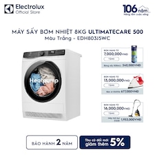 Máy sấy Bơm nhiệt 8kg UltimateCare 500 - Trắng
