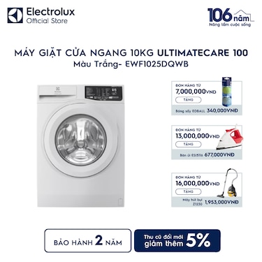 M&#225;y giặt cửa ngang 10kg UltimateCare 100 - Trắng