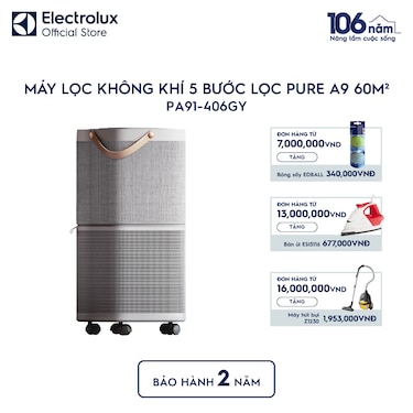 M&#225;y lọc kh&#244;ng kh&#237; 5 bước lọc Pure A9 cho ph&#242;ng c&#243; diện t&#237;ch 60m&#178;