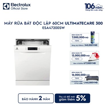 M&#225;y rửa ch&#233;n độc lập 60 cm UltimateCare 300 cho 13 bộ ch&#233;n đĩa