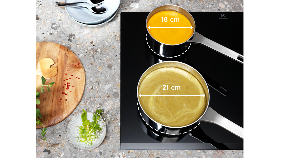 Vị trí nấu linh hoạt, vô hạn