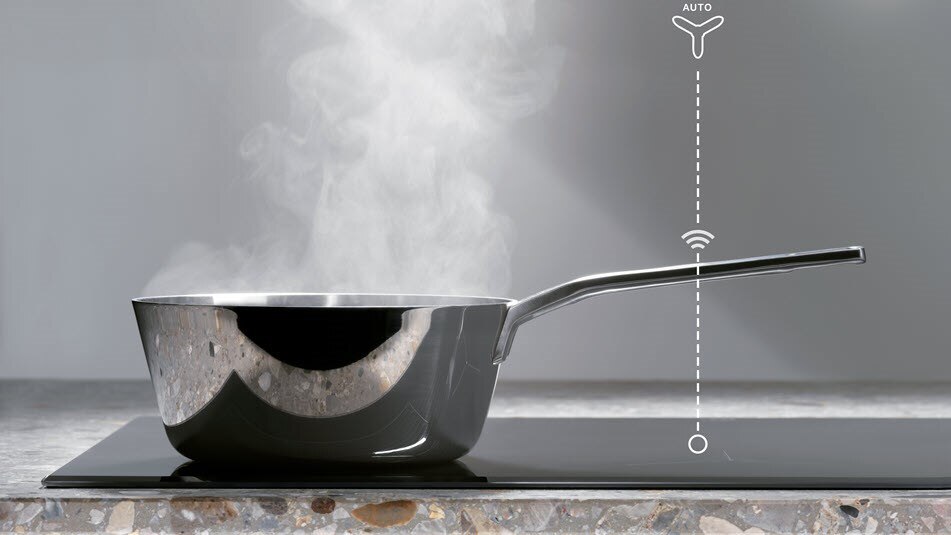 Kết nối tự động với máy hút mùi