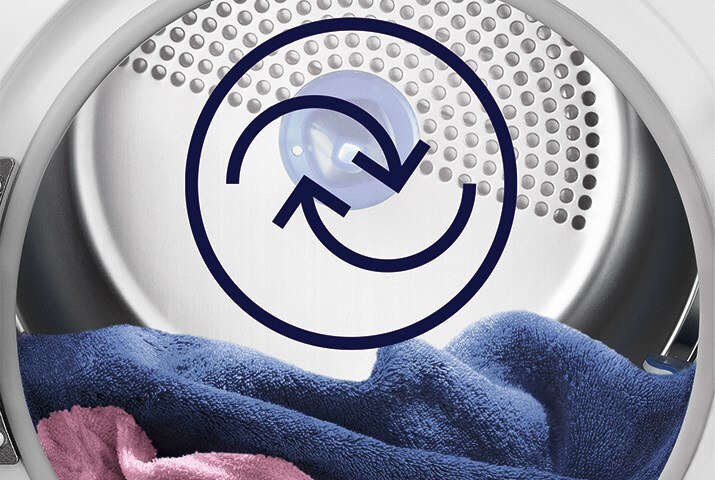 Máy sấy Electrolux giúp quần áo không bị rối và giảm nhăn đến 32% so với phơi khô tự nhiên Máy sấy Electrolux giúp quần áo không bị rối và giảm nhăn đến 32% so với phơi khô tự nhiên